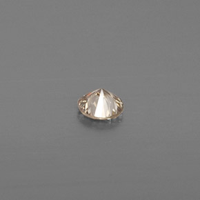 Diamant jaune naturelle coupe roude, 0,08 ct, VS