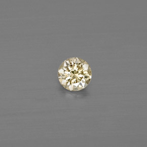 Diamant jaune naturelle coupe roude, 0,08 ct, VS