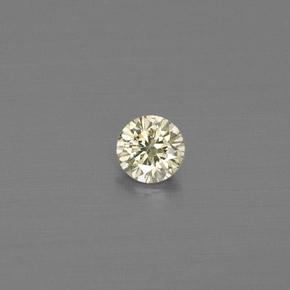 Diamant jaune naturelle coupe roude, 0,09 ct, VS