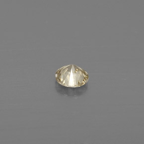 Diamant jaune naturelle coupe roude, 0,09 ct, VS