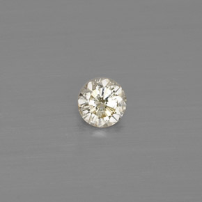 Diamant jaune naturelle coupe roude, 0,10 ct, VS