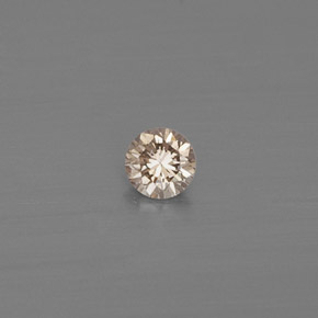 Diamant jaune naturelle coupe roude, 0,08 ct, VS