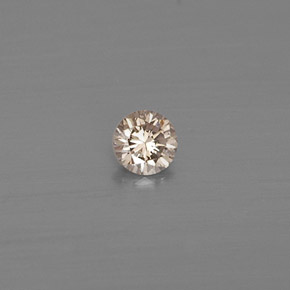Diamant jaune naturelle coupe roude, 0,08 ct, VS