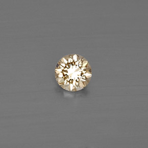 Diamant jaune naturelle coupe roude, 0,11 ct, VS