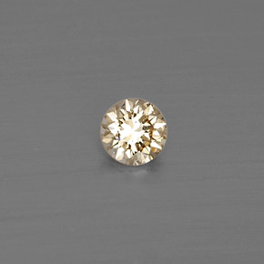 Diamant jaune naturelle coupe roude, 0,11 ct, VS
