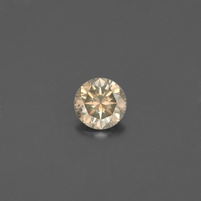Diamant jaune naturelle coupe roude, 0,18 ct, VS