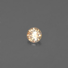 Diamant Champagne naturelle Coupe roude, 0.12 ct, VS
