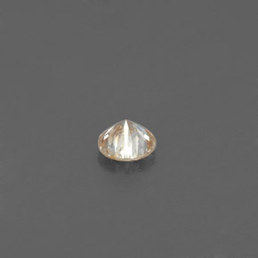 Diamant Champagne naturelle Coupe roude, 0.12 ct, VS