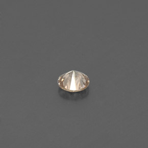 Diamant Champagne naturelle Coupe roude, 0.11 ct, VS