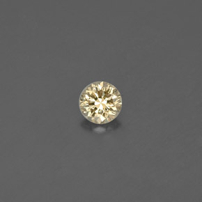Diamant Champagne naturelle Coupe roude, 0.12 ct, VS