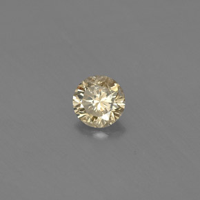 Diamant Champagne naturelle Coupe roude, 0.20 ct, VS