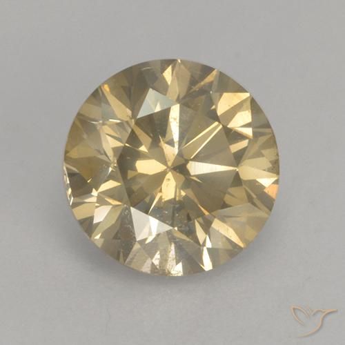 1.54ct Naturel champagne Diamant, Tour, SI