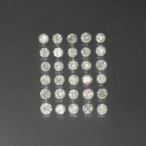 Achetez naturel ct blanc diamant gems, coupe roude, en provenance afrique du sud chez gemselect. en stock, livraison internationale!