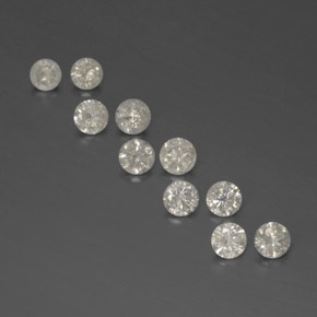 Achetez naturel ct Blanc Diamant gems, Coupe roude, En provenance Afrique du Sud chez GemSelect. En stock, livraison internationale!