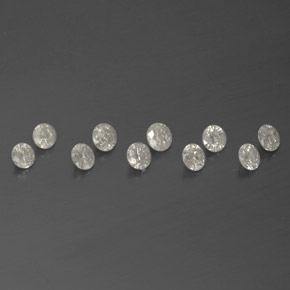 Achetez naturel ct Blanc Diamant gems, Coupe roude, En provenance Afrique du Sud chez GemSelect. En stock, livraison internationale!