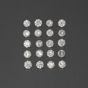 Achetez naturel ct Blanc Diamant gems, Coupe roude, En provenance Afrique du Sud chez GemSelect. En stock, livraison internationale!