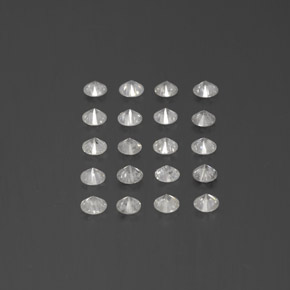 Achetez naturel ct Blanc Diamant gems, Coupe roude, En provenance Afrique du Sud chez GemSelect. En stock, livraison internationale!