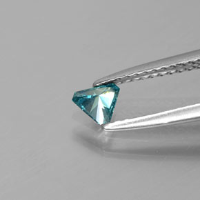 Diamant Bleu naturelle Trillion, 0.16 ct, SI