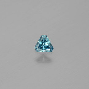 Diamant Bleu naturelle Trillion, 0.14 ct, SI