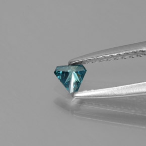 Diamant bleue naturelle trillion, 0,11 ct, SI