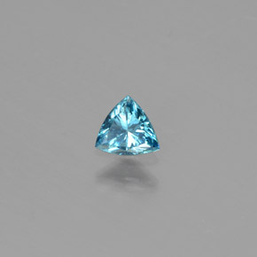 Diamant bleue naturelle trillion, 0,17 ct, SI