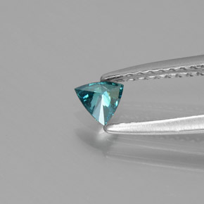 Diamant Bleu vert naturelle Trillion, 0.11 ct, SI