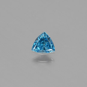 Diamant Bleu naturelle Trillion, 0.17 ct, SI
