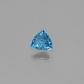 Diamant Bleu naturelle Trillion, 0.17 ct, SI