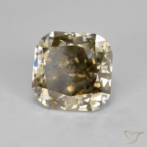 Diamant Cognac naturelle Coussin, 1.86 ct, SI