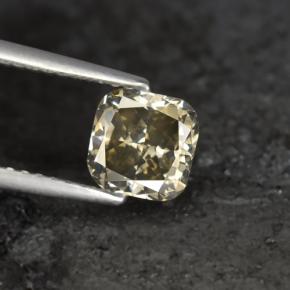 Diamant or naturelle coupe coussin, 1,21 ct, SI