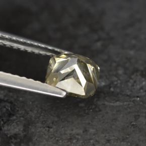 Diamant or naturelle coupe coussin, 1,21 ct, SI