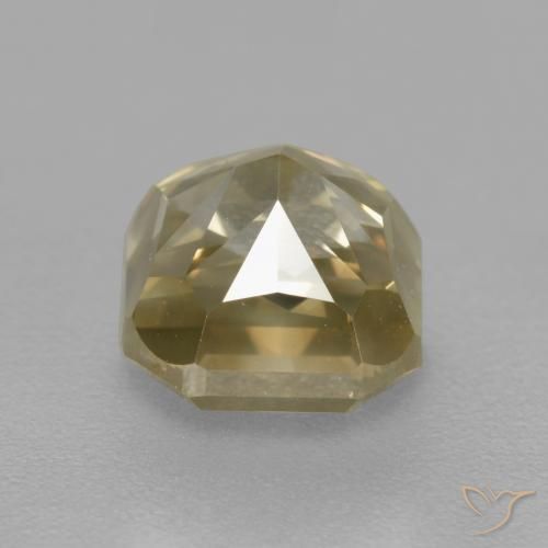 Diamant champagne naturelle Octogone / coupe Émeraude, 1.57 ct, SI