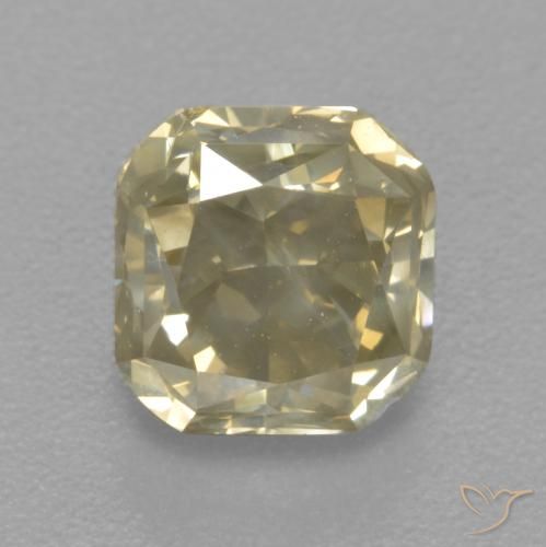 1.81ct Naturel Champagne Diamant, Taille émeraude, SI
