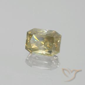 Diamant Champagne naturelle Octogone / coupe Émeraude, 1.68 ct, SI