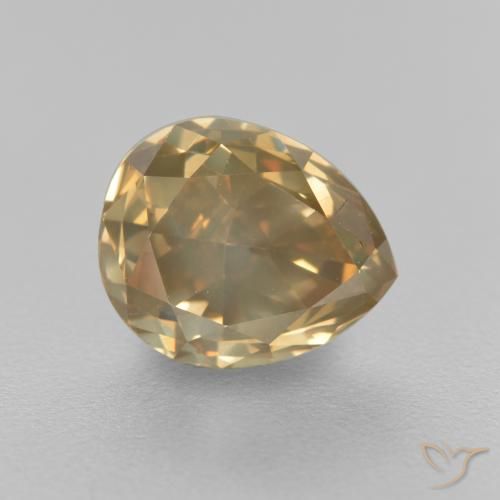 1.98ct Naturel Cognac Diamant, En forme de poire, SI