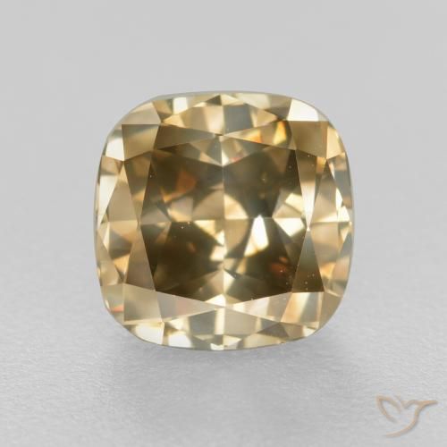 Diamant Cognac naturelle Coussin, 1.51 ct, SI