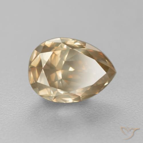 1.82ct Naturel Brun café Diamant, En forme de poire, SI