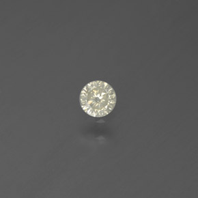 Diamant jaune naturelle coupe roude, 0,10 ct, SI