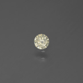 Diamant jaune naturelle coupe roude, 0,10 ct, SI