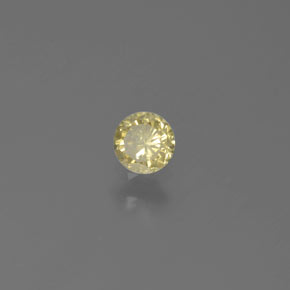 Diamant jaune naturelle coupe roude, 0,16 ct, SI