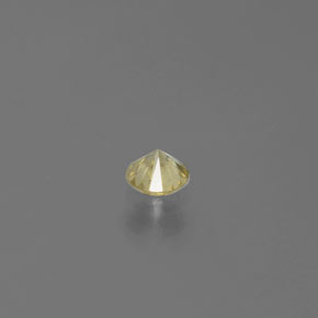 Diamant jaune naturelle coupe roude, 0,16 ct, SI