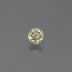 Diamant jaune naturelle coupe roude, 0,14 ct, SI