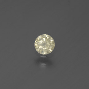 Diamant jaune naturelle coupe roude, 0,18 ct, SI