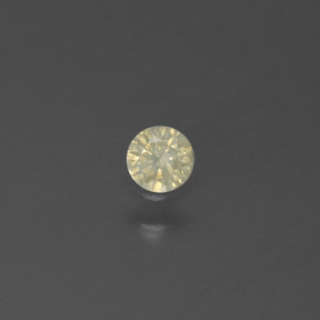 Diamant jaune naturelle coupe roude, 0,09 ct, SI