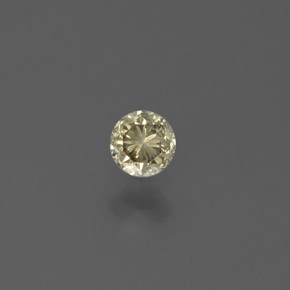 Diamant or naturelle coupe roude, 0,16 ct, SI