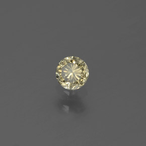 Diamant or naturelle coupe roude, 0,16 ct, SI