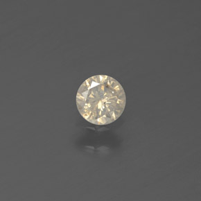 Diamant Champagne naturelle Coupe roude, 0.15 ct, SI