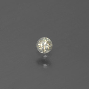 Diamant jaune naturelle coupe roude, 0,08 ct, SI