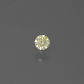 Diamant jaune naturelle coupe roude, 0,07 ct, SI