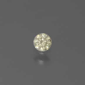 Diamant Champagne naturelle Coupe roude, 0.11 ct, SI